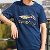 Li Ning Sports Loose Round Neck Breathable Casual T-Shirt Men Tops Blue AHSS843-3