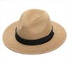 Trendy Plus Size Men's Panama Straw Hat for Sun Protection on Beach & Summer Travel