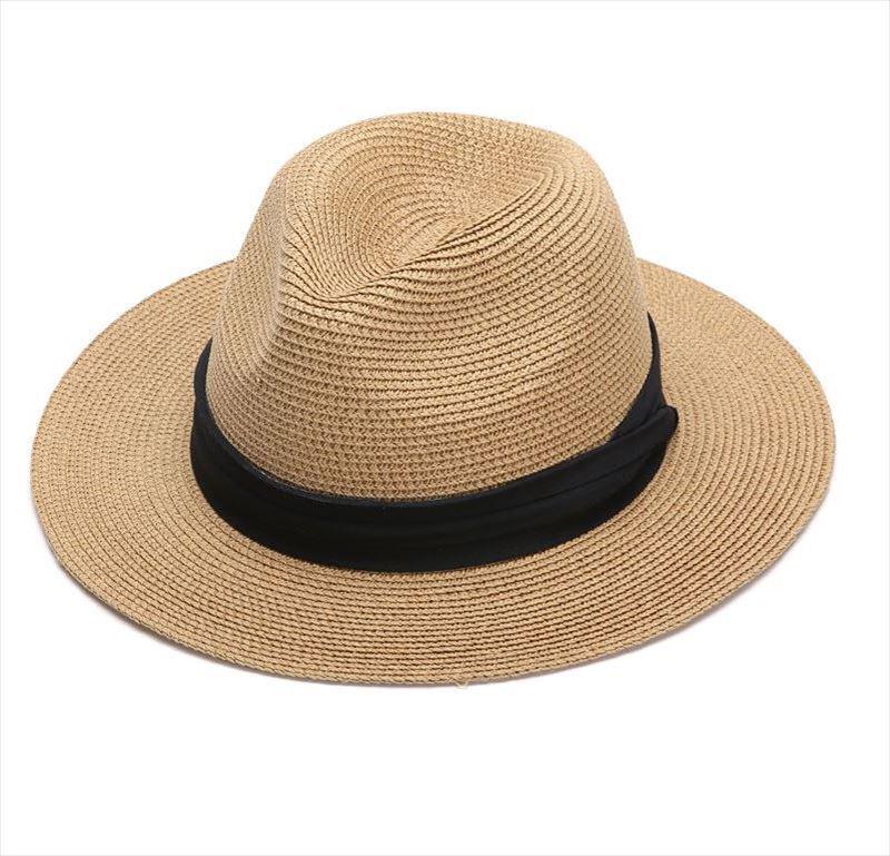 Trendy Plus Size Men's Panama Straw Hat for Sun Protection on Beach & Summer Travel