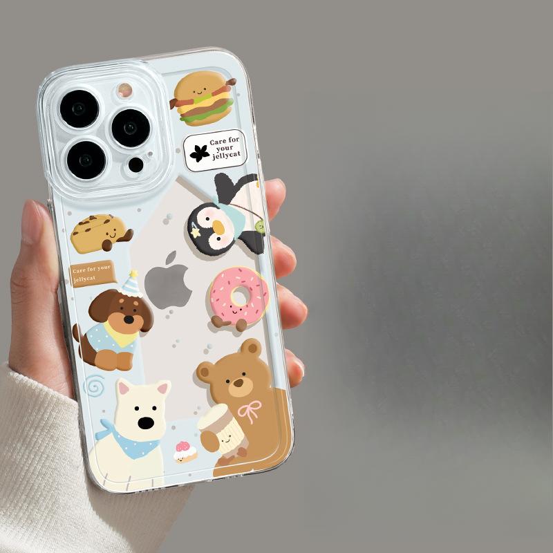 

Подходит для Apple 16 Чехол для телефона 15plus, Прозрачный 14 Силиконовый 13mini Защитный чехол 12promax Apple 6G/6S