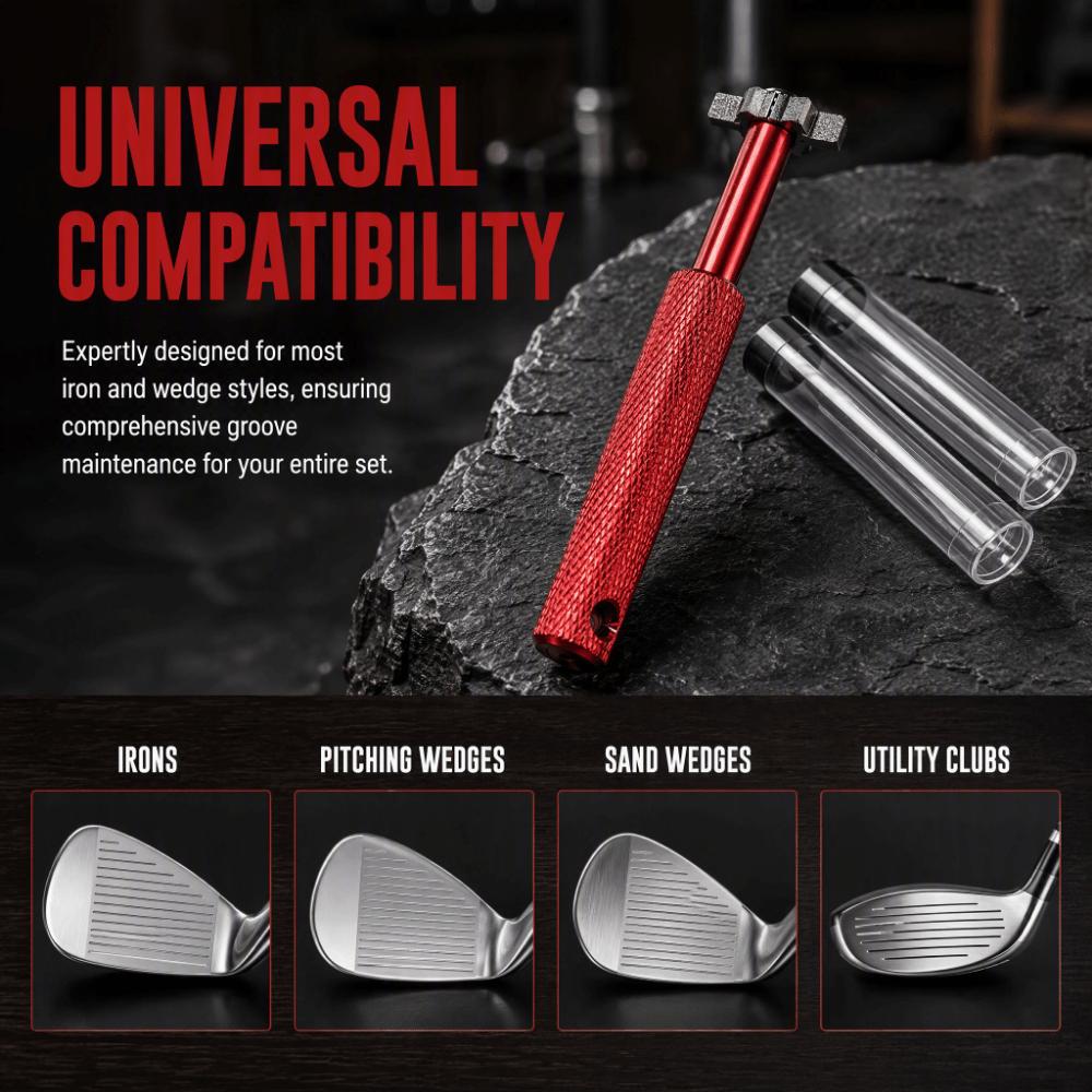 4pcs Compact Handheld Design Golf Club Groove Sharpener Golf Course Maintenance