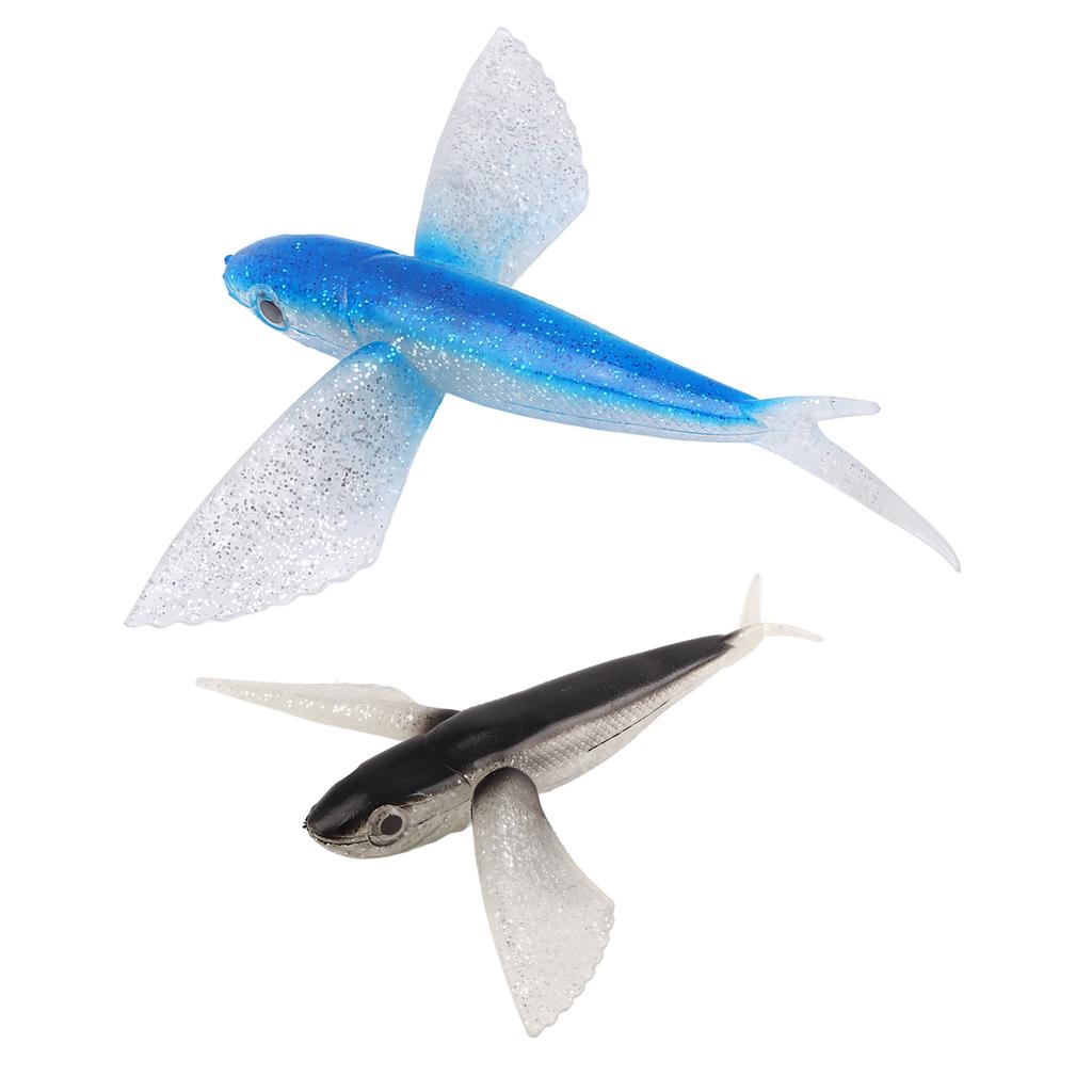Fishing Lure Flying Fish Shape Artificial Lure Soft Silicone Lure for Seawater Boat Fishing