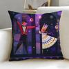 classic theme Nutcracker Soldier Cushion Cover Soft  EasyWash Pillow Case  Versatile for Couch Bed Travel and Office