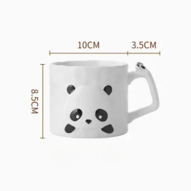 

Японський тиснений набір посуду з пандами, милий мультяшний набір тварин, миски, тарілки, чашки та блюдця для однієї людини, щоб поїсти тарілки для сніданку