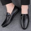 Fashion 2025 New Men Genuine Leather Loafers Non Slip Office Shoes Breathable Outdoor Slip on Flats Casual Shoes Man Dress Moccasins