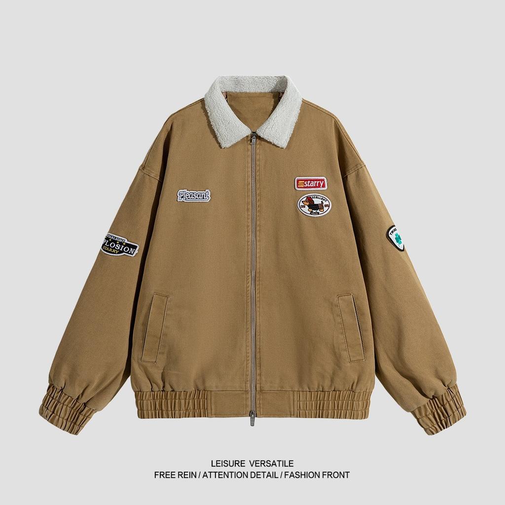 Versatile Coat Minimalist Cotton Jacket Men's 2026 Jacket Reversible Wear Casual Men's Baseball Clothing Fall Men's Breathable Work Casual Jacket