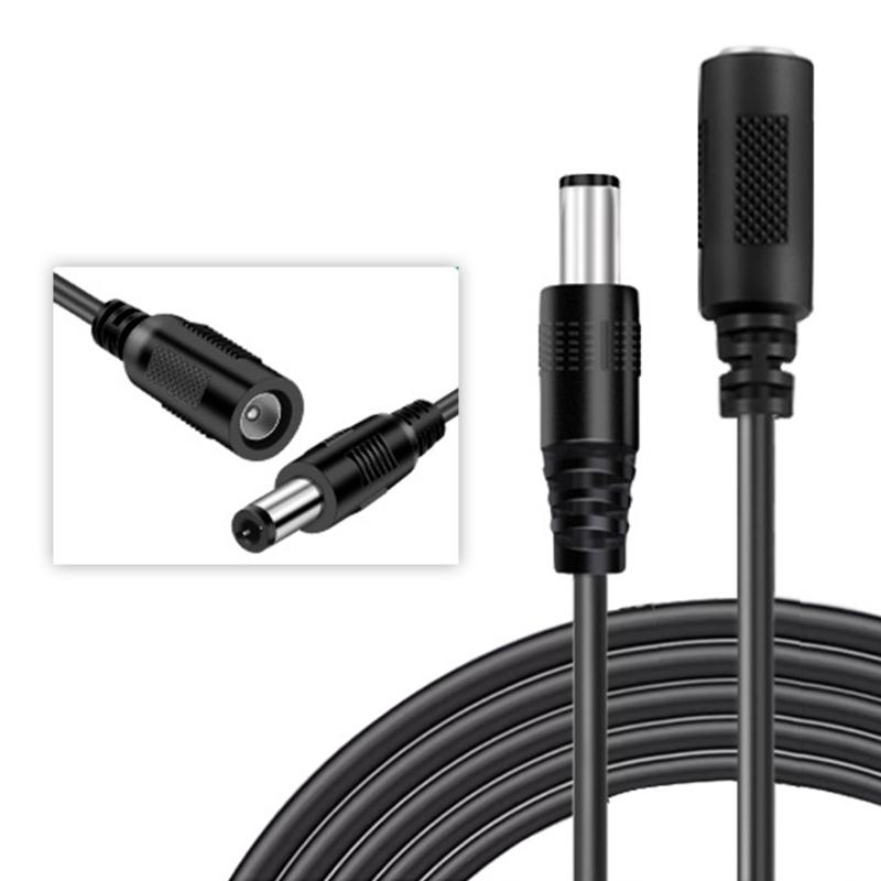 Quality DC5.5x2.1mm Power Cord Extension Wire Compatible for CCTV Camera OFC Conductors Wire for DIY Installers