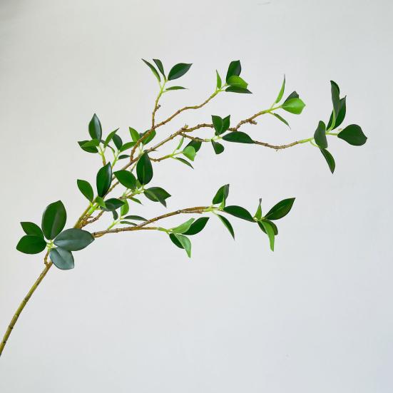 Fake Plant Non-fading Household Stuff Increase Vitality Living Room Decoration Camellia Leaf Attractive DIY Increase Vitality
