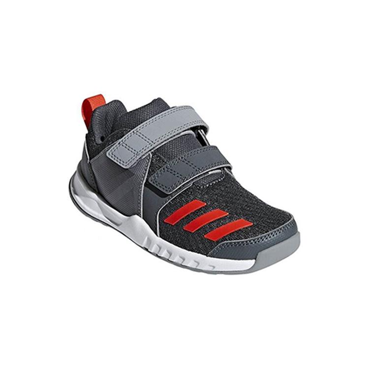 Adidas Gym Zapatillas Trendy Slip Resistant Low top Running Shoes Gray Red White Children Aged 3 7 Years Old CM8605
