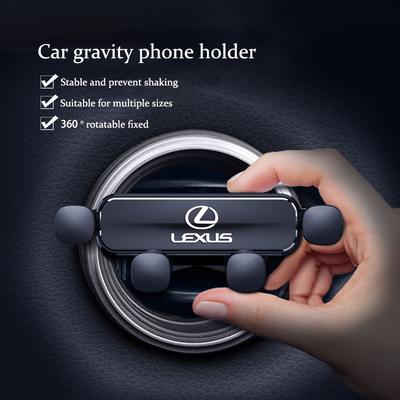 Gravity Car Phone Holder Air Vent GPS Support Clip For Lexus F SPORT ES RX NX LS UX LM LX LC RZ IS CT GS RC HS SC TX LBX IS300