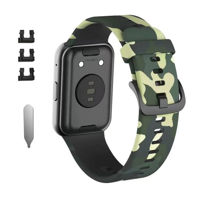 

Sport Soft Silicone Strap For Huawei Watch Fit Camouflage Graffiti Smart Bracelet Wristband For Huawei Fit Strap BeltAccessories