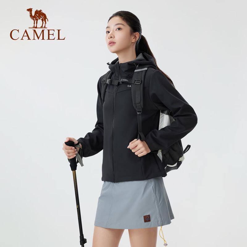 CAMEL Women s Fleece-lined Hooded Outdoor Softshell Jacket S