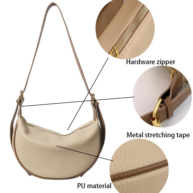 Luxury Women's Shoulder Bags PU Wallet Mobile Phe Dumpling Bag For Women Daily Commuting Crossbody Bag