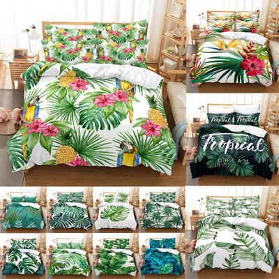 Steppdecke Bettbezug Bettwäsche-Set Kissenbezug Bettwäsche Grüne Pflanze 3D Queen King Size Doppelbett Voll Einzel 220X240 200X200 Schlafzimmer