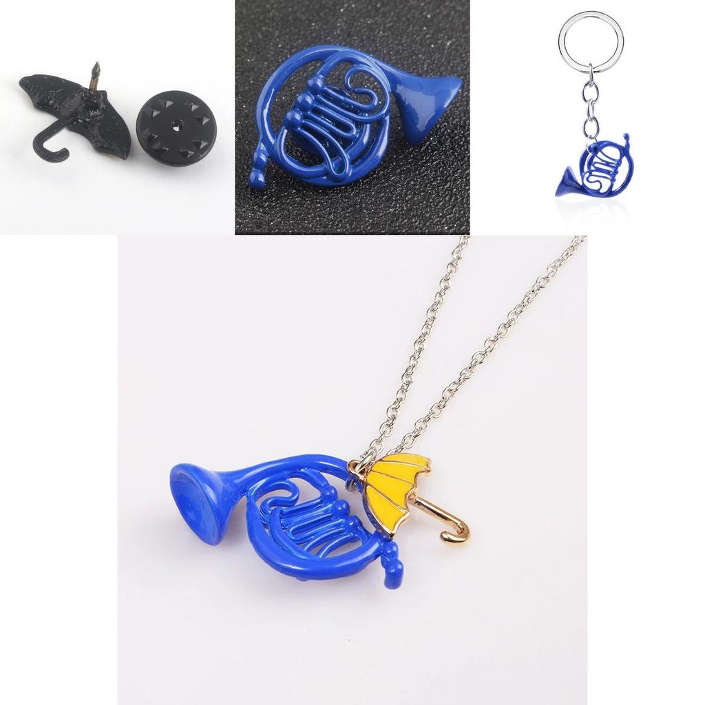 Collier pendentif parapluie corne How I Met Your Mother en alliage pour couples et fans