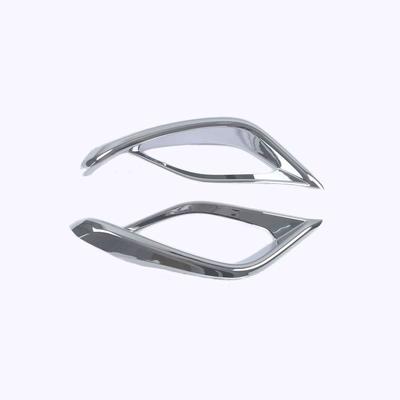 Pentru Toyota Highlander 2022, ABS negru, cromat, capac pentru far de ceață spate, ornament pentru rame pentru lămpi de ceață.