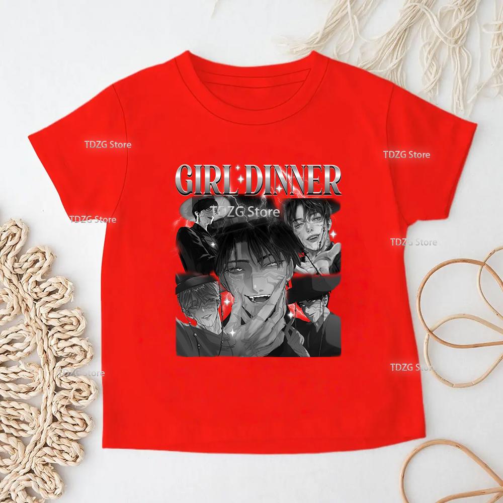 Summer KPop Devil Hunter Print Fashion Casual Children T-shirt Tee Top Movie O-neck Cartoon Saja Boys Girl Casual Kid Clothing