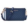 New Jet Set Artificial Leather Shoulder Bag, Crossbody Bag Regular Women's Marine Blue/White/Light Blue 35F1GTTC6B-407