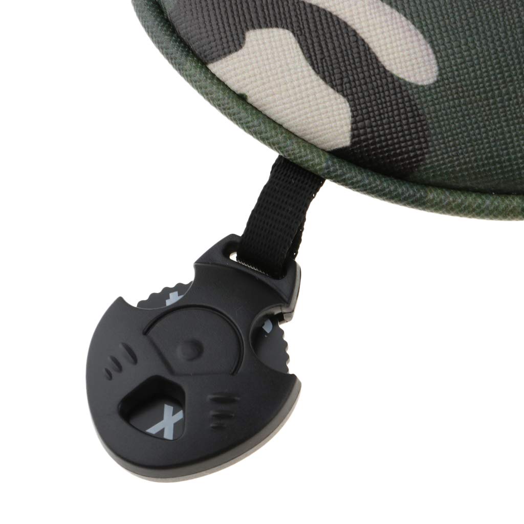 DYNWAVE 4dílná sada Vysoce výkonný kryt hlavy golfové hole 460CC Driver Wood Kryt hlavy 1 3 5 UT 3 barvy - Maskáčová zelená