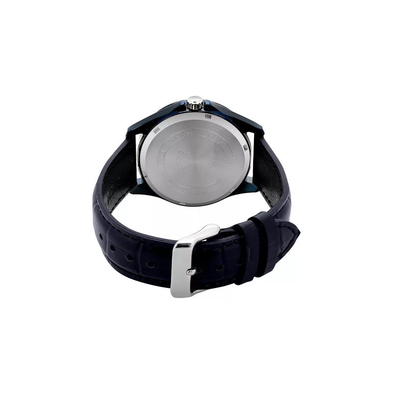 Casio STANDARD Series Retro Pointer Watch Calendar Model Quartz Movement Leather Strap Japanese and Korean Watch Men's Watch Black Dial MTP-1384BL-1A2