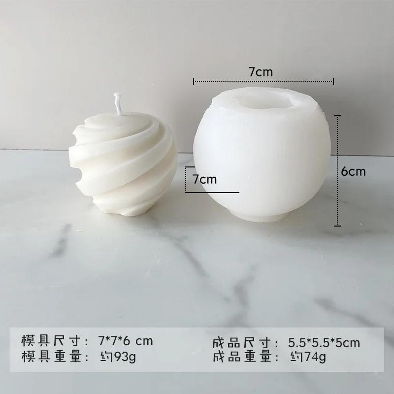 New Cross Knot Candle Silicone Mold 3D Twine Spherical Candle Making Supplies Diy Handmade Soap Plaster Epoxy Casting Tool
