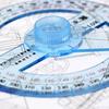 Protractor Ruler Rotatable Easy To Read Portable Clear Scale Wide Application Labor-saving Plastic Angle Protractor with 360 Degree Rotating Pointer