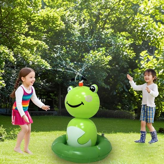Water Sprinkler for Kids Inflatable Frog Sprinkler Family Gathering Water Game Summer Kids Water Play Toy