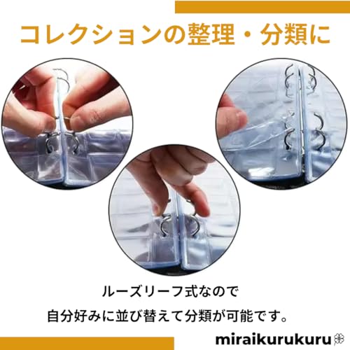 Large Capacity Coin Album, Holds 480 Coins, Coin File, Coin Collector, Storage Holder (Black)