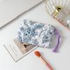 New Plaid Bow Coin Purse Zipper Coin Pouch Women Small Makeup Bag Headphone Data Cable Lipstick Pouch Cute Wallet Cute Purse