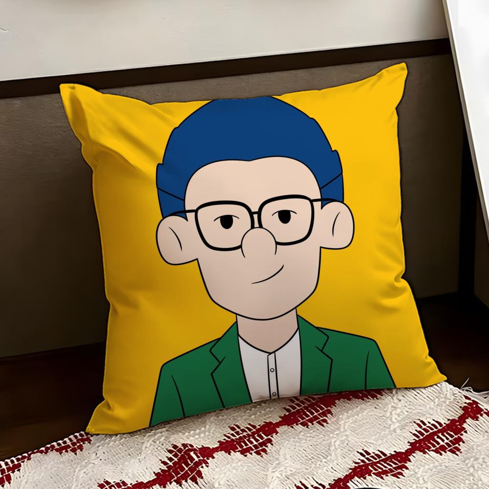 PPop ManS Cushion Cover Reversible Soft Durable Pillow Cover Home Car MultiScene Use for Daily Comfort