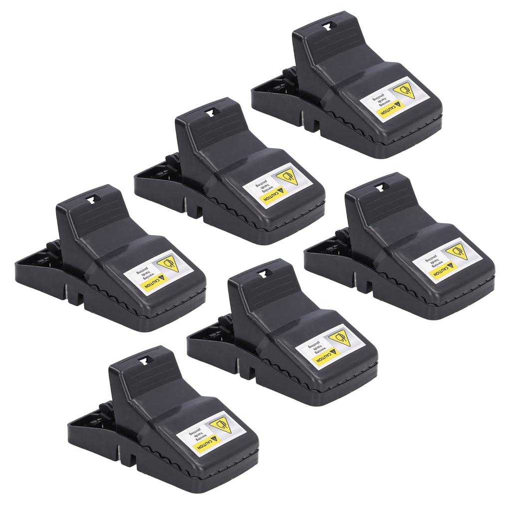 6Pcs Mouse Traps Plastic Material High Sensitivity Touchless Design Safe Reusable Rat Catcher