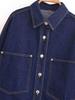 Autumn Women's Versatile Denim Jacket with Loose Fit and Big Pockets