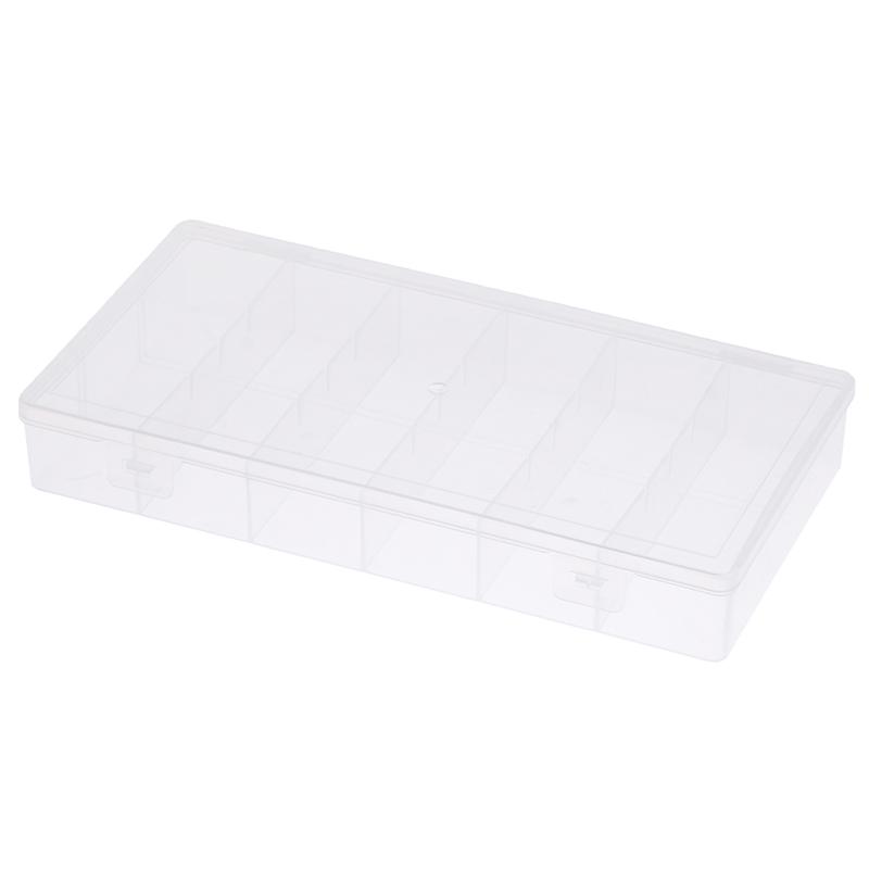 6 Grids Compartment Plastic Storage Box Practical Toolbox Transparent PP Boxes Bead Jewelry Case Display Organizer Container