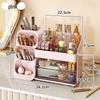 Rotating Makeup Storage Tube: Dustproof Vanity Organizer with Lid for Lipstick, Eyeshadow Brushes & Eyebrow Pencils