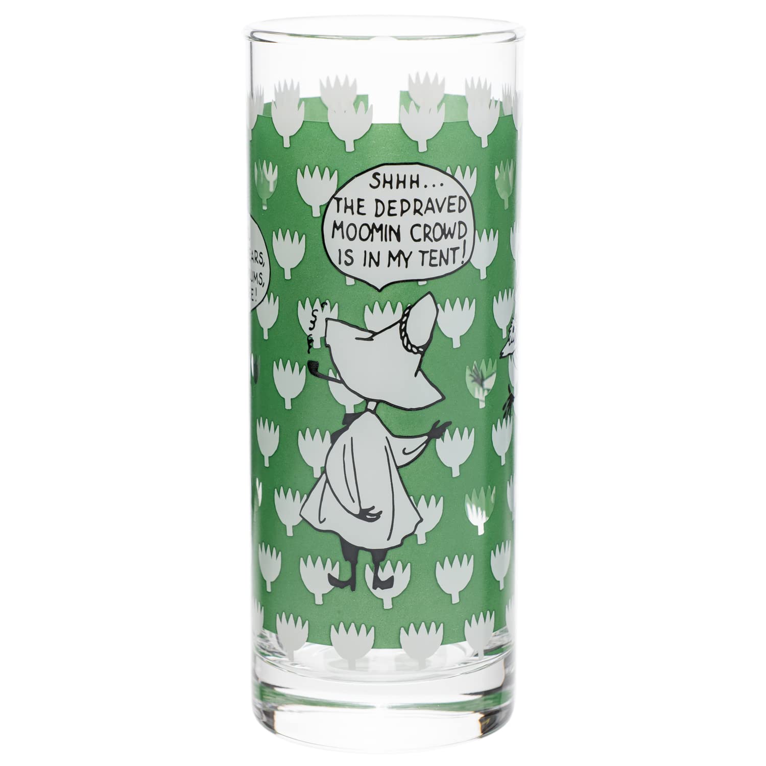

Koji Company Moomin Characters 300ml Glass 407990 Tumbler, Long, Snufkin,