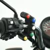 Interrupteurs de guidon en alliage 5 en 1 Interrupteurs de commande de guidon de moto 22 mm Interrupteur à bascule de guidon Interrupteur de lumière AUX Interrupteur universel de lumière clignotant