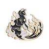 Charming Metal Crane Shape Brooch Fashionable And Decorative Enamel Pin All For
