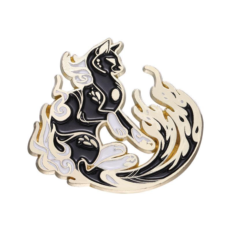 Charming Metal Crane Shape Brooch Fashionable And Decorative Enamel Pin All For