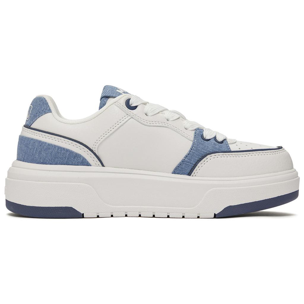 New MLB New York Yankees Anti Slip Wear Resistant Low Top Skateboard Shoes Unisex White Cyan 3ASXD015N-50NYS