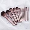 12 Pcs Cosmetic Brush Set with Storage Bag Makeup Brush Set Eye Shadow Brush Basic Essentials Brush Set Concealer Brush
