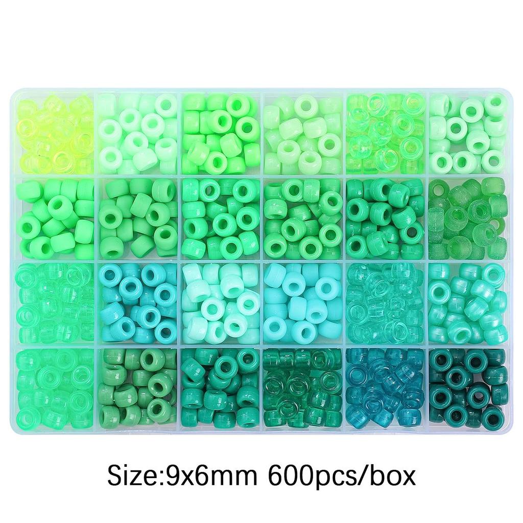 600Pcs Acrylic Beads For DIY Bracelet Necklace Jewelry Making Accessories