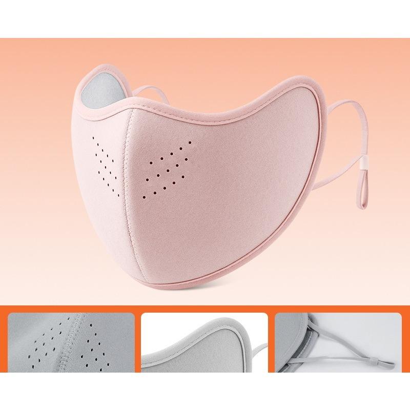 WinterWarmMaskGirls'High School AppearanceLevelBreathableHoleCyclingCold and WindProtectionEye-protecting Corner Australian Velvet Three-dimensional