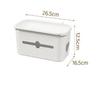 Bedside Plastic Storage With Removable Hook Hanging Basket Sundries Box Holder For Dorm Room Bed