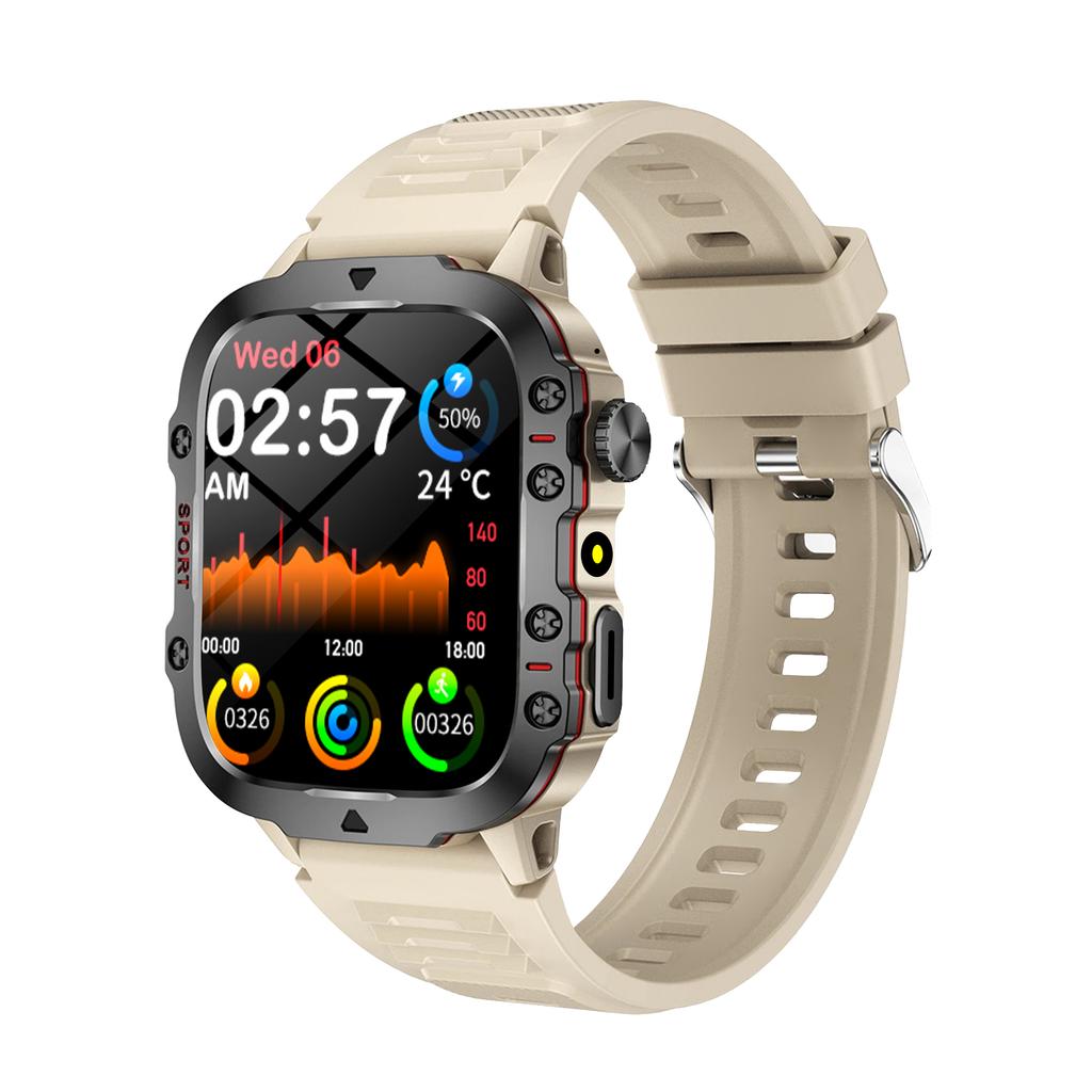 2025 New Military Smart Watch Men IP68 5ATM Outdoor Sports Fitness Tracker Health Monitor 1.81Inch BT Call Smartwatch for Xiaomi
