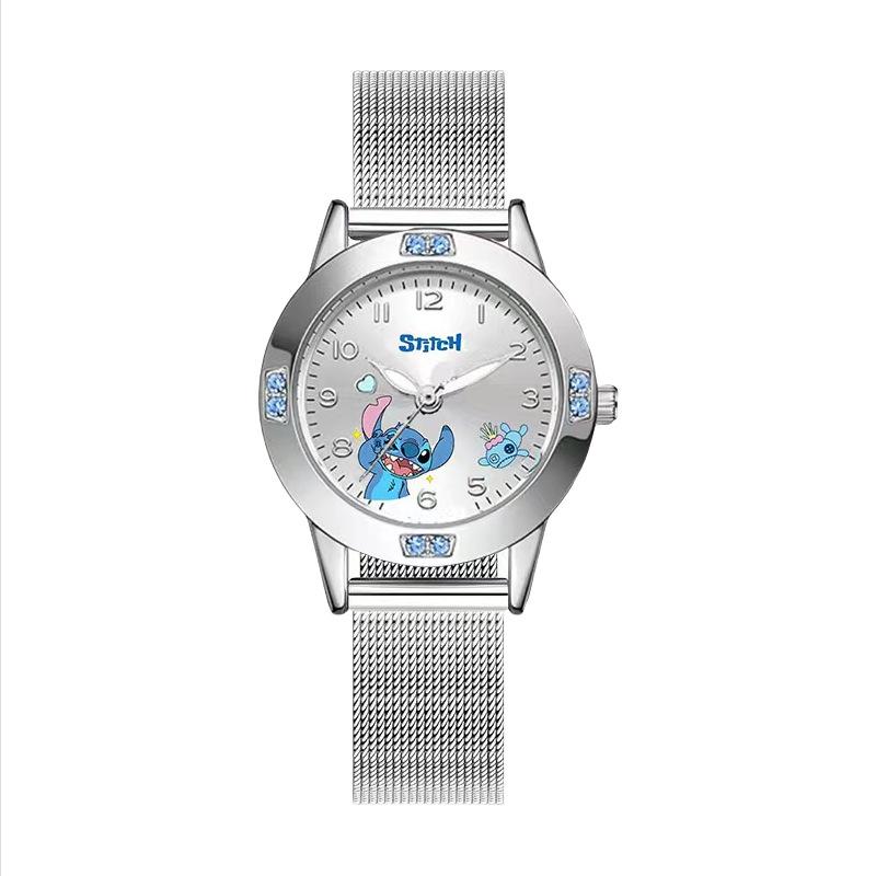 Детские Мультяшные Женские Девичьи Стальной Ремешок Водонепроницаемые Милые Часы