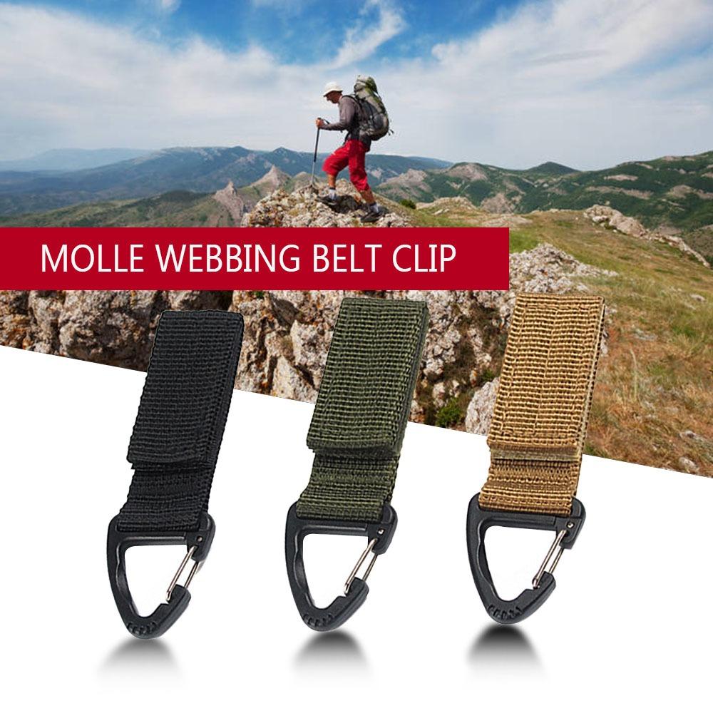 10Pcs Enlarged Mouth Climbing Carabiner Buckle Nylon Backpack Key Hook  For Outdoor Bag