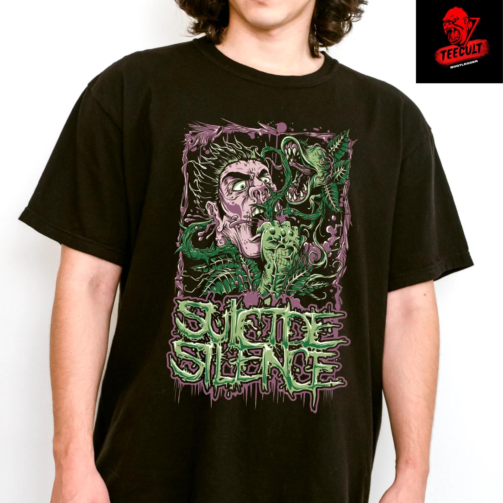 Men s and Women s T-shirts Suicide Silence Death Metal Rock Band Unisex Heavy Cotton XXXL