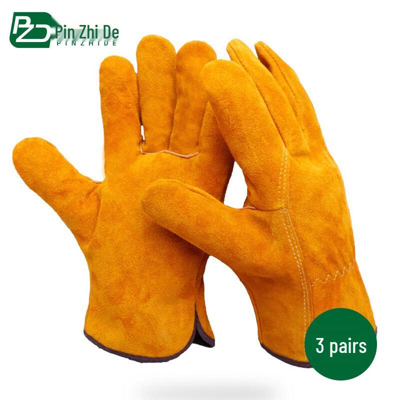 Pinzide Reinforced Cowhide Welding Gloves One Size