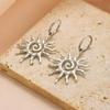 Sunflower earrings jewelry women's light luxury niche high-end earrings alloy accessories new earrings