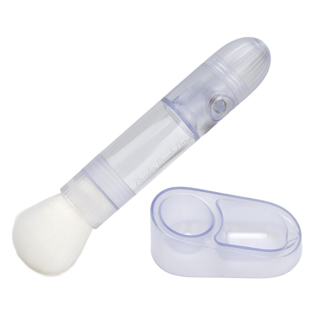 Nail Dust Brush 2 in 1 Multifunction Utilities Comfortable Grip Convenient Fast Loose Powder Brush